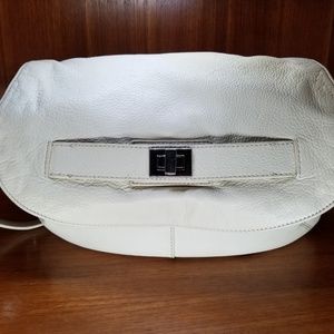 Calvin Klein cK White Leather Bag